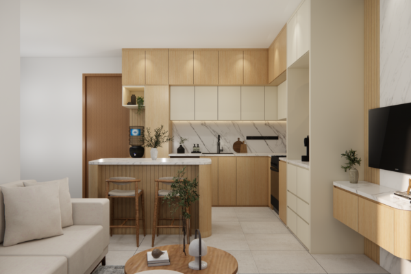 Kitchen Set Dengan Gaya Desain Japandi